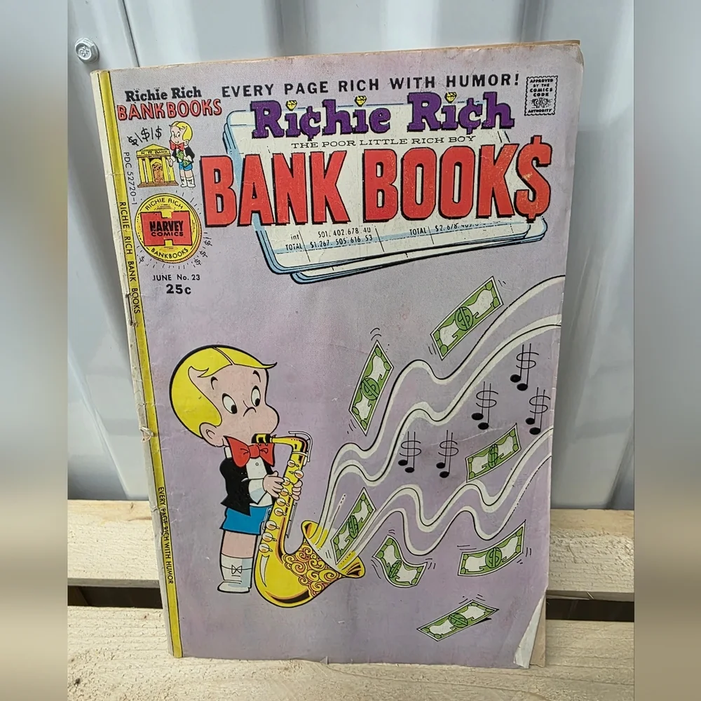 Richie Rich Bank Books Comic - Vintage Cover